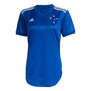 Camisa Cruzeiro I 20/21 s/nº Torcedor Adidas Feminina - Azul