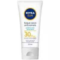 Protetor Solar Facial Nivea FPS 30 Sun - Toque Seco Antissinais 50ml