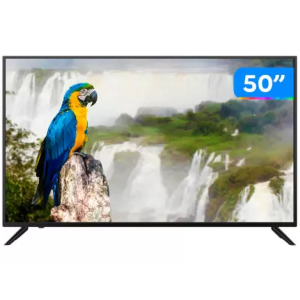 Smart TV 4K HQLED 50” JVC LT-50MB708 Android - Wi-Fi Bluetooth HDR 4 HDMI 3 USB