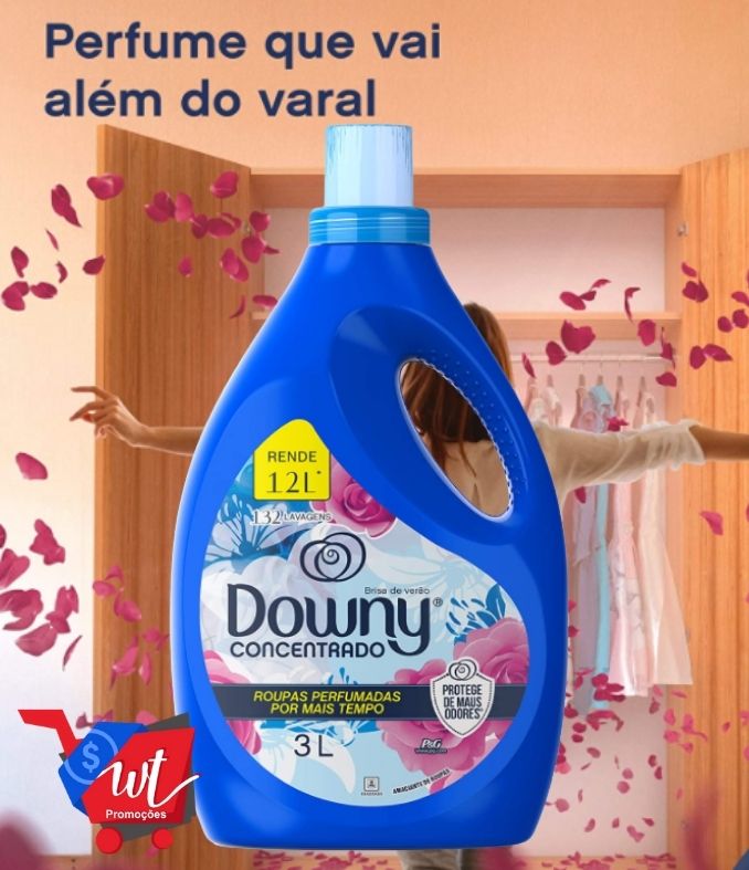 Amaciante Concentrado Downy Brisa de Verão – 3L, Downy