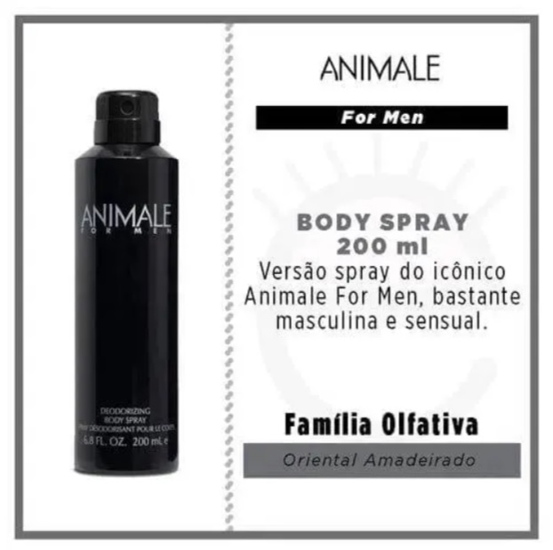Animale For Men Body Spray 200Ml, Animale