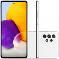 Smartphone Samsung Galaxy A72 128GB Branco 4G - 6GB RAM Tela 6,7” Câm Quádrupla + Selfie 32MP - SM-A725MZWRZTO