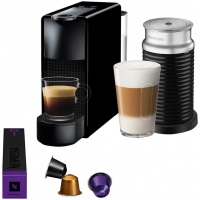 Máquina de Café Nespresso Essenza Mini C30 com Aeroccino e Kit Boas Vindas - Preta