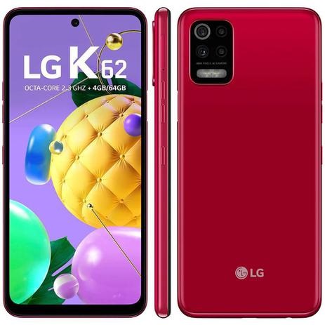 Smartphone LG K62 4GB/64GB 6.6″ LM-K520BMW – Vermelho