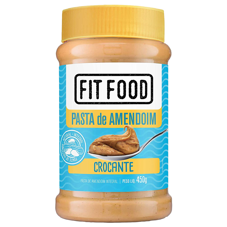 Pasta de Amendoim Crocante Fit Food 450g
