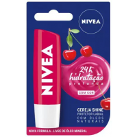 Protetor Labial Nivea Cereja Shine - Hidratação Profunda 4,8g