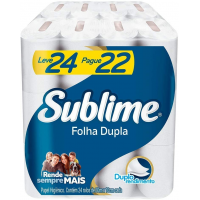 Papel Higiênico Sublime Folha Dupla 24 rolos
