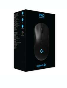 Mouse Gamer Sem Fio Logitech G PRO Wireless Lightspeed, RGB, Lightsync, Ambidestro, 6 Botóes, Sensor HERO 16K