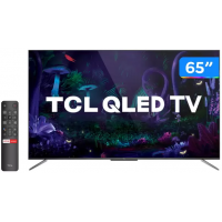 Smart TV Android 65” TCL QLED 4K Ultra HD Wi-Fi 3 HDMI 2 USB QL65C715