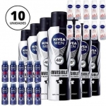 Kit Desodorante Nivea Aerossol – Antitranspirante 150ml 10 Unidades