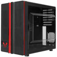 Gabinete Gamer Riotoro Small Mini Tower Black Sem Fonte com 1 Fan CR1088 Compatível mATX