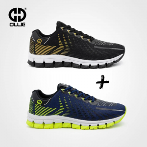 Kit 2 Tênis Esportivo Ollie Masculino RV-Fk507 Caminhada Preto e Azul Marinho