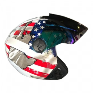 Capacete New Atomic Usa + Viseira Camaleão - Pro Tork