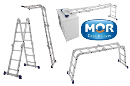 Escada Multifuncional 4×3 12 Degraus Mor