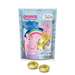 Mini Ovos Pascoa Sache Peppa Pig 84g Delicce