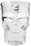 Caneca para Chopp e Cerveja de Vidro Caveira Rock Style Lyor Transparente – 510 ml