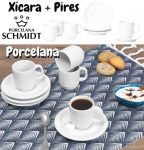 Jogo de Xícaras de Café Porcelana 4 Peças Schmidt – Basic
