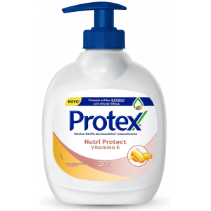 3 Unidades Sabonete Líquido Para As Mãos Protex Nutri Protect Vitamina E 250ml