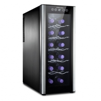 Adega 12 Garrafas Com Acabamento Em Alumínio Escovado (ACS12)