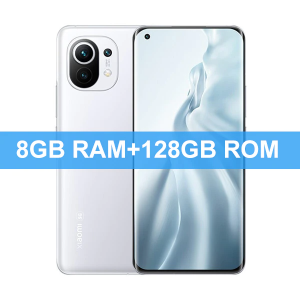 Smartphone Xiaomi Mi 11 8GB RAM 128GB WHITE  55W - Versão Global