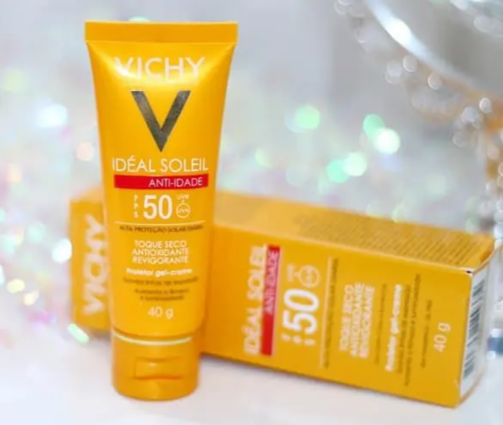 Protetor Solar Facial Vichy – Idéal Soleil Antiidade Toque Seco FPS 50