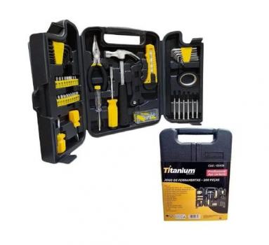 Jogo de ferramentas 200 peças – Titanium