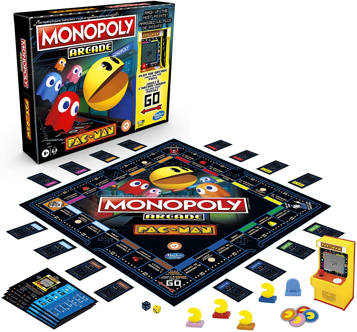 Jogo Monopoly Arcade Pacman – E7030 – Hasbro