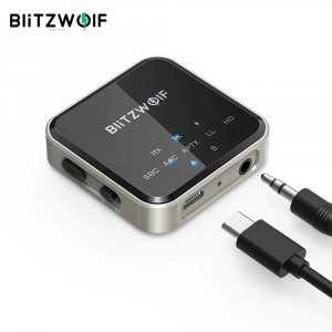 Adaptador Receptor-Transmissor Blitzwolf BW-BL3 2 em 1 Bluetooth 5.0