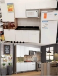 Cozinha Compacta Itatiaia Madeira Lya – Nicho para Micro-ondas 5 Portas
