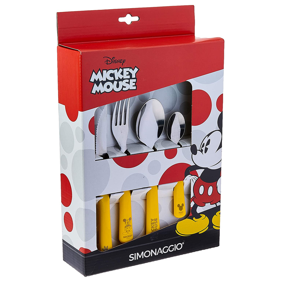 Conjunto de Talheres 24 peças Disney/Mickey, Simonaggio, D1300/24-MY1, Disney/Mickey