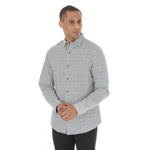 Camisa Estampada Branca - Masculina