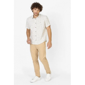 Camisa Folhagem Bege - Avenida