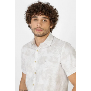 Camisa Folhagem Branca - Masculina