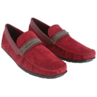 Mocassim Camurça Bordô - Masculino