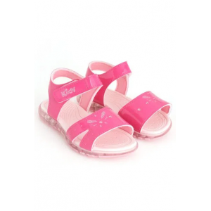 Sandália Infantil Kidy Glossy Pink com Luz Led