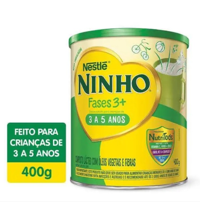 Composto Lácteo, Ninho, Fases 3+, 400g