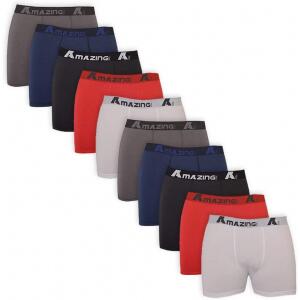 Kit 10 Cuecas Boxer Adulto Microfibra Masculina Original