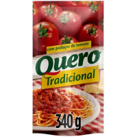 6 Unidades Molho de Tomate Tradicional Quero 340g