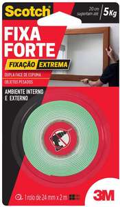 [PRIME] Fita Dupla Face 3M Scotch Fixação Extrema - 24 mm x 2 m