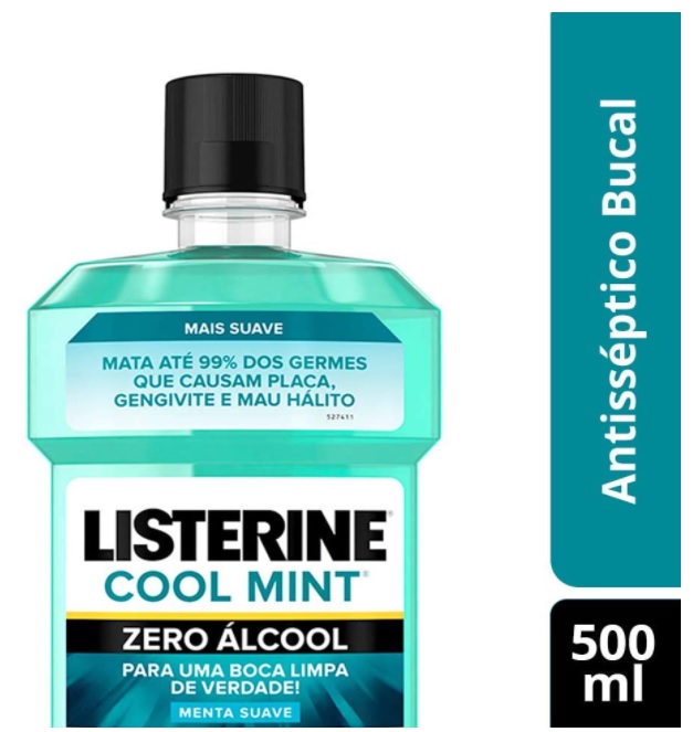 Enxaguatório Bucal Zero, Listerine, 500ml