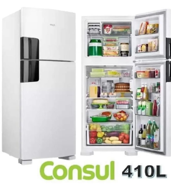Geladeira Consul Frost Free Duplex 410 litros com Espaço Flex cor branca – CRM50HB