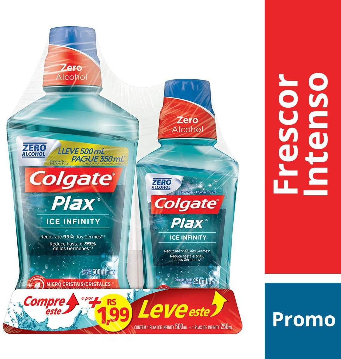 Enxaguante Bucal Colgate Plax Ice Infinity 750Ml Promo Leve 750Ml Pague 500Ml