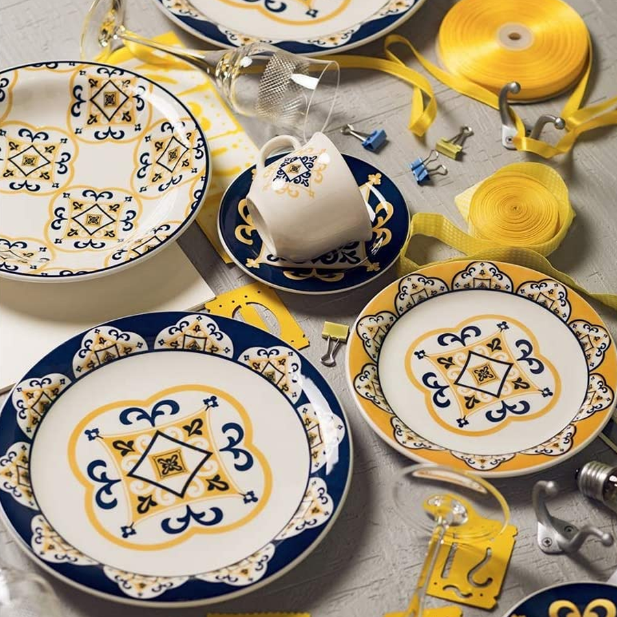 Aparelho de Jantar e Chá 30 Peças Oxford Daily Floral São Luis Multicor