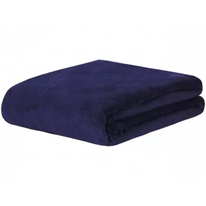 Manta Casal Sultan Poliéster Sonhare Azul Marinho