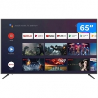 Smart TV 4K HQLED 65” JVC LT-65MB708 Android - Wi-Fi Bluetooth HDR 4 HDMI 3 USB
