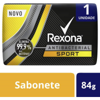 4 Unidades - Sabonetes em Barra Antibacterial Sport Rexona Men Cartucho 84G