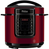 Panela De Pressão Digital 6l Inox Vermelho Pppv 01 220v - Reembalado