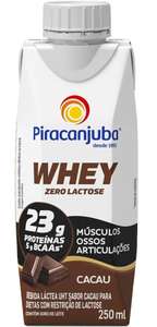 [PRIME] Whey Zero Lactose Sabor Cacau Piracanjuba 250ml