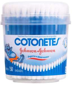 [Prime][recorrência] Hastes Flexíveis, Cotonetes, Pote de 150 unidades