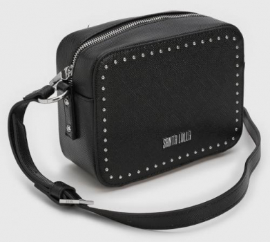 Bolsa Santa Lolla Apliques Preta
